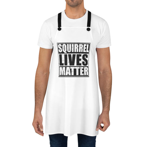 Squirrel Lives Matter Apron (White)