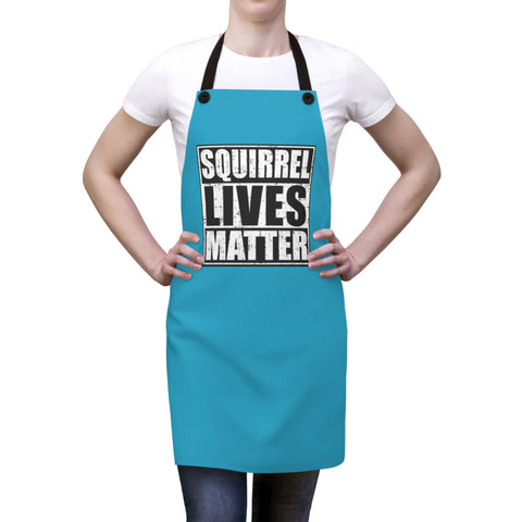 Squirrel Lives Matter Apron (Turquoise)