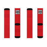 Squirrel Lives Matter Socks -Red (M)