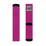 Squirrel Lives Matter Socks -Fuchsia (M)