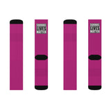 Squirrel Lives Matter Socks -Fuchsia (M)