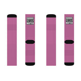 Squirrel Lives Matter Socks-Pink (M)