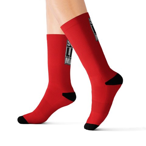 Squirrel Lives Matter Socks-Red (S)