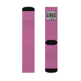 Squirrel Lives Matter Socks-Pink (M)