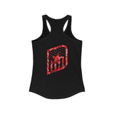 Women's Dirty Camo RED Racerback Tank