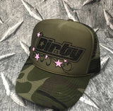 Dirty Camo Bling Trucker Hat