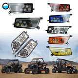 2014-2016 For Left & Right Hand LED Headlight Kit for Polaris RZR XP 1000, 2015-2016 for RZR 900, 2016 for RZR XP TURBO