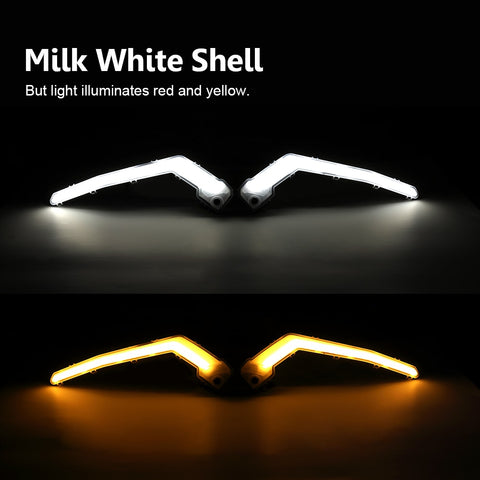 KEMIMOTO UTV Front Signature Flashing Light for Can-Am Maverick X3 Max R 4x4 XDS / XRS Turbo DPS Replace 710004994 & 710004995
