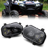 ATV Accessories For Polaris ATV LED Headlight Left Right For 2012-2013 Polaris RZR Side X Sides Sportsman RZR 800 900 570