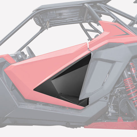 KEMIMOTO 2020 RZR UTV Lower Door Panel Inserts for For Polaris RZR PRO XP 2020 2021 Aluminum Black