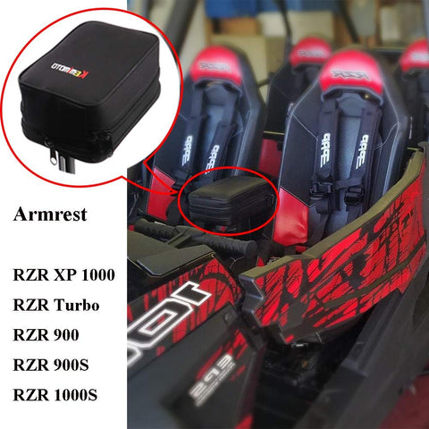 KEMiMOTO UTV Armrest Safe hands Rest Center box gun keep for Polaris RZR 900 RZR 1000 Turbo Black 2015 2016 2017 2018